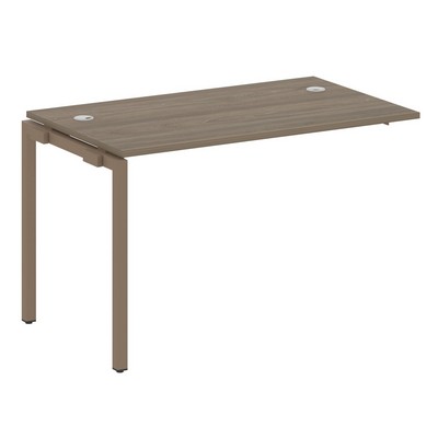 Metal System Quattro 4x4 40БП.ПРС-СП-1.2 (Вяз благородный/Мокко) Проходной наборный элемент рабочей станции на П-образном м/к