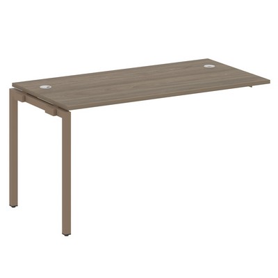 Metal System Quattro 4x4 40БП.ПРС-СП-1.3 (Вяз благородный/Мокко) Проходной наборный элемент рабочей станции на П-образном м/к