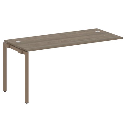 Metal System Quattro 4x4 40БП.ПРС-СП-1.4 (Вяз благородный/Мокко) Проходной наборный элемент рабочей станции на П-образном м/к