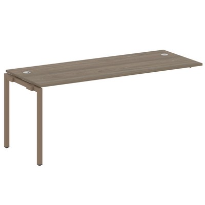 Metal System Quattro 4x4 40БП.ПРС-СП-1.5 (Вяз благородный/Мокко) Проходной наборный элемент рабочей станции на П-образном м/к