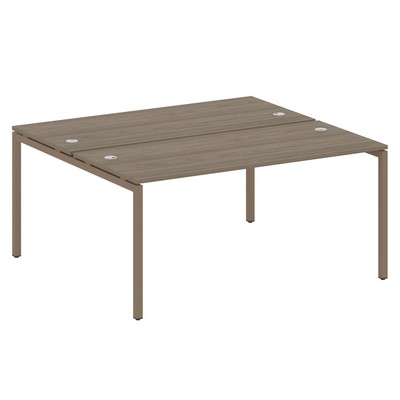 Metal System Quattro 4x4 40БП.РАС-СП-2.4 (Вяз благородный/Мокко) Рабочая станция на П-образном м/к