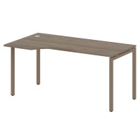 Metal System Quattro 4x4 40БП.СА-1 Л (Вяз благородный/Мокко) Стол криволинейный левый на П-образном м/к