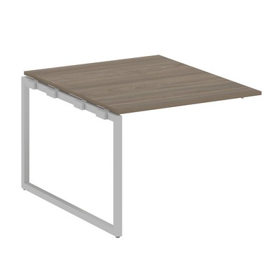 Metal System Quattro 4x4 40БО.ППРГ-1 (Вяз благородный/Серый) Проходной наборный элемент переговорного стола на О-образном м/к