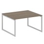 Metal System Quattro 4x4 40БО.ПРГ-1.3 (Вяз благородный/Серый) Переговорный стол, 1 столешница на О-образном м/к