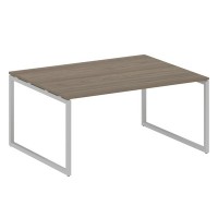 Metal System Quattro 4x4 40БО.ПРГ-1.4 (Вяз благородный/Серый) Переговорный стол, 1 столешница на О-образном м/к