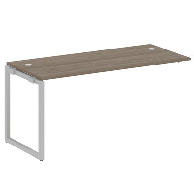 Metal System Quattro 4x4 40БО.ПРС-СП-1.4 (Вяз благородный/Серый) Проходной наборный элемент рабочей станции на О-образном м/к