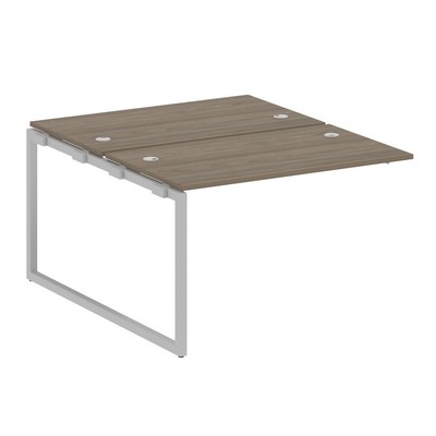 Metal System Quattro 4x4 40БО.ПРС-СП-2.2 (Вяз благородный/Серый) Проходной наборный элемент рабочей станции на О-образном м/к