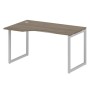 Metal System Quattro 4x4 40БО.СА-2 Л (Вяз благородный/Серый) Стол криволинейный левый на О-образном м/к