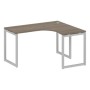 Metal System Quattro 4x4 40БО.СА-3 Пр (Вяз благородный/Серый) Стол криволинейный правый на О-образном м/к