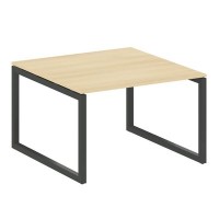 Metal System Quattro 5x5 50БО.ПРГ-1.2 (Акация лорка/Антрацит) Переговорный стол на О-образном м/к