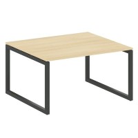 Metal System Quattro 5x5 50БО.ПРГ-1.3 (Акация лорка/Антрацит) Переговорный стол на О-образном м/к