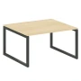 50БО.ПРГ-1.3 (Акация лорка/Антрацит) Переговорный стол на О-образном м/к