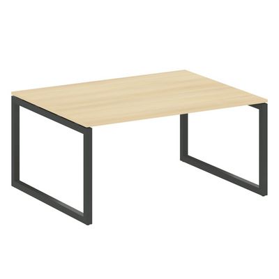 Metal System Quattro 5x5 50БО.ПРГ-1.4 (Акация лорка/Антрацит) Переговорный стол на О-образном м/к