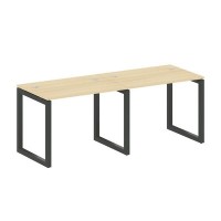 Metal System Quattro 5x5 50БО.СМ-2.1 (Акация лорка/Антрацит) Рабочая станция на 2 раб.места на О-образном м/к