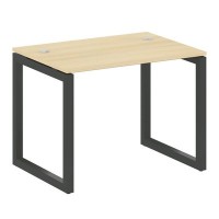 Metal System Quattro 5x5 50БО.СП-1 (Акация лорка/Антрацит) Стол письменный на О-образном м/к