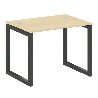 Metal System Quattro 5x5 50БО.СП-1 (Акация лорка/Антрацит) Стол письменный на О-образном м/к