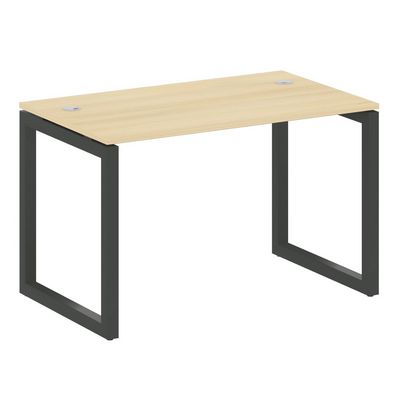 Metal System Quattro 5x5 50БО.СП-2 (Акация лорка/Антрацит) Стол письменный на О-образном м/к