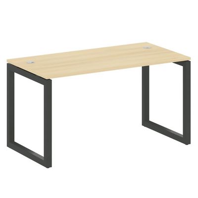 Metal System Quattro 5x5 50БО.СП-3 (Акация лорка/Антрацит) Стол письменный на О-образном м/к