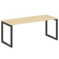 Metal System Quattro 5x5 50БО.СП-5 (Акация лорка/Антрацит) Стол письменный на О-образном м/к