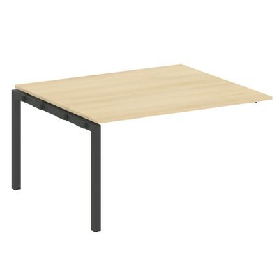 Metal System Quattro 5x5 50БП.ППРГ-3 (Акация лорка/Антрацит) Проходной наборный элемент переговорного стола на П-образном м/к