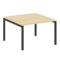 Metal System Quattro 5x5 50БП.ПРГ-1.2 (Акация лорка/Антрацит) Переговорный стол на П-образном м/к