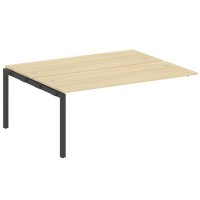 Metal System Quattro 5x5 50БП.ПРС-СП-2.5 (Акация лорка/Антрацит) Проходной наборный элемент рабочей станции на П-образном м/к