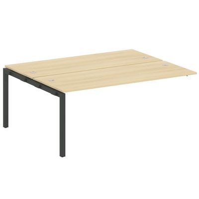 Metal System Quattro 5x5 50БП.ПРС-СП-2.5 (Акация лорка/Антрацит) Проходной наборный элемент рабочей станции на П-образном м/к