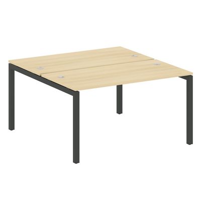 Metal System Quattro 5x5 50БП.РАС-СП-2.3 (Акация лорка/Антрацит) Рабочая станция на П-образном м/к