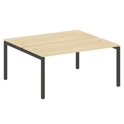 Metal System Quattro 5x5 50БП.РАС-СП-2.4 (Акация лорка/Антрацит) Рабочая станция на П-образном м/к