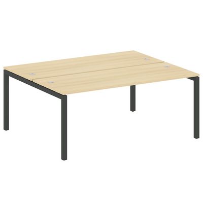 Metal System Quattro 5x5 50БП.РАС-СП-2.5 (Акация лорка/Антрацит) Рабочая станция на П-образном м/к