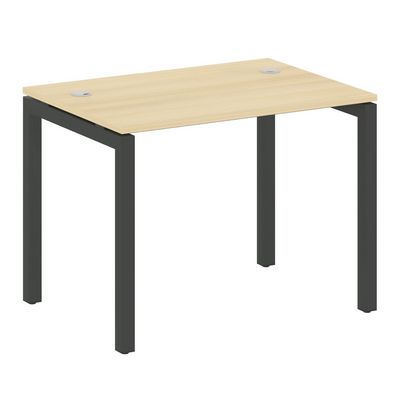 Metal System Quattro 5x5 50БП.СП-1 (Акация лорка/Черный) Стол письменный на П-образном м/к