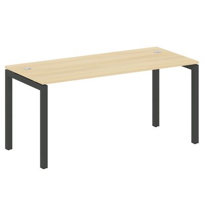 Metal System Quattro 5x5 50БП.СП-4 (Акация лорка/Антрацит) Стол письменный на П-образном м/к