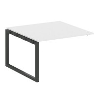 Metal System Quattro 5x5 50БО.ППРГ-2 (Белый/Черный) Проходной наборный элемент переговорного стола на О-образном м/к