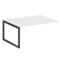 Metal System Quattro 5x5 50БО.ППРГ-4 (Белый/Черный) Проходной наборный элемент переговорного стола на О-образном м/к