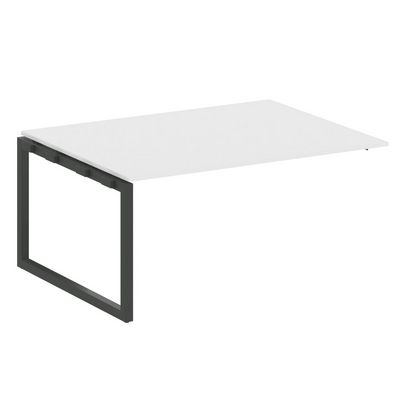 Metal System Quattro 5x5 50БО.ППРГ-4 (Белый/Черный) Проходной наборный элемент переговорного стола на О-образном м/к