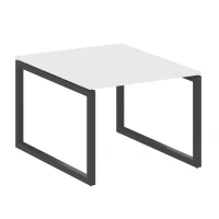 50БО.ПРГ-1.1 (Белый/Черный) Переговорный стол на О-образном м/к