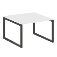 50БО.ПРГ-1.2 (Белый/Черный) Переговорный стол на О-образном м/к
