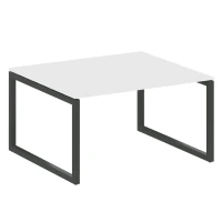 50БО.ПРГ-1.3 (Белый/Черный) Переговорный стол на О-образном м/к