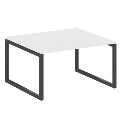 Metal System Quattro 5x5 50БО.ПРГ-1.3 (Белый/Черный) Переговорный стол на О-образном м/к