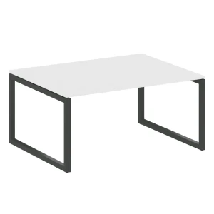 50БО.ПРГ-1.4 (Белый/Антрацит) Переговорный стол на О-образном м/к