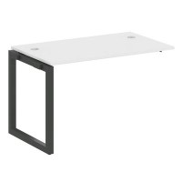 Metal System Quattro 5x5 50БО.ПРС-СП-1.2 (Белый/Черный) Проходной наборный элемент рабочей станции на О-образном м/к