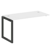 Metal System Quattro 5x5 50БО.ПРС-СП-1.3 (Белый/Черный) Проходной наборный элемент рабочей станции на О-образном м/к