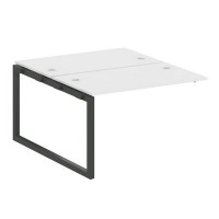 Metal System Quattro 5x5 50БО.ПРС-СП-2.2 (Белый/Черный) Проходной наборный элемент рабочей станции на О-образном м/к