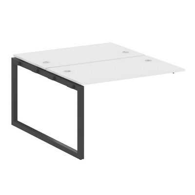 Metal System Quattro 5x5 50БО.ПРС-СП-2.2 (Белый/Антрацит) Проходной наборный элемент рабочей станции на О-образном м/к