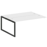 Metal System Quattro 5x5 50БО.ПРС-СП-2.5 (Белый/Черный) Проходной наборный элемент рабочей станции на О-образном м/к