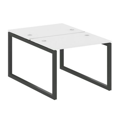 Metal System Quattro 5x5 50БО.РАС-СП-2.1 (Белый/Антрацит) Рабочая станция на О-образном м/к