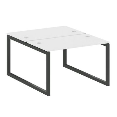 Metal System Quattro 5x5 50БО.РАС-СП-2.2 (Белый/Черный) Рабочая станция на О-образном м/к