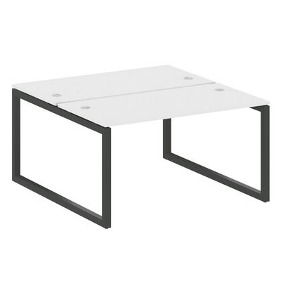 Metal System Quattro 5x5 50БО.РАС-СП-2.3 (Белый/Антрацит) Рабочая станция на О-образном м/к