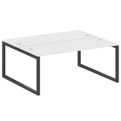 Metal System Quattro 5x5 50БО.РАС-СП-2.5 (Белый/Антрацит) Рабочая станция на О-образном м/к