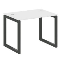 Metal System Quattro 5x5 50БО.СП-1 (Белый/Черный) Стол письменный на О-образном м/к